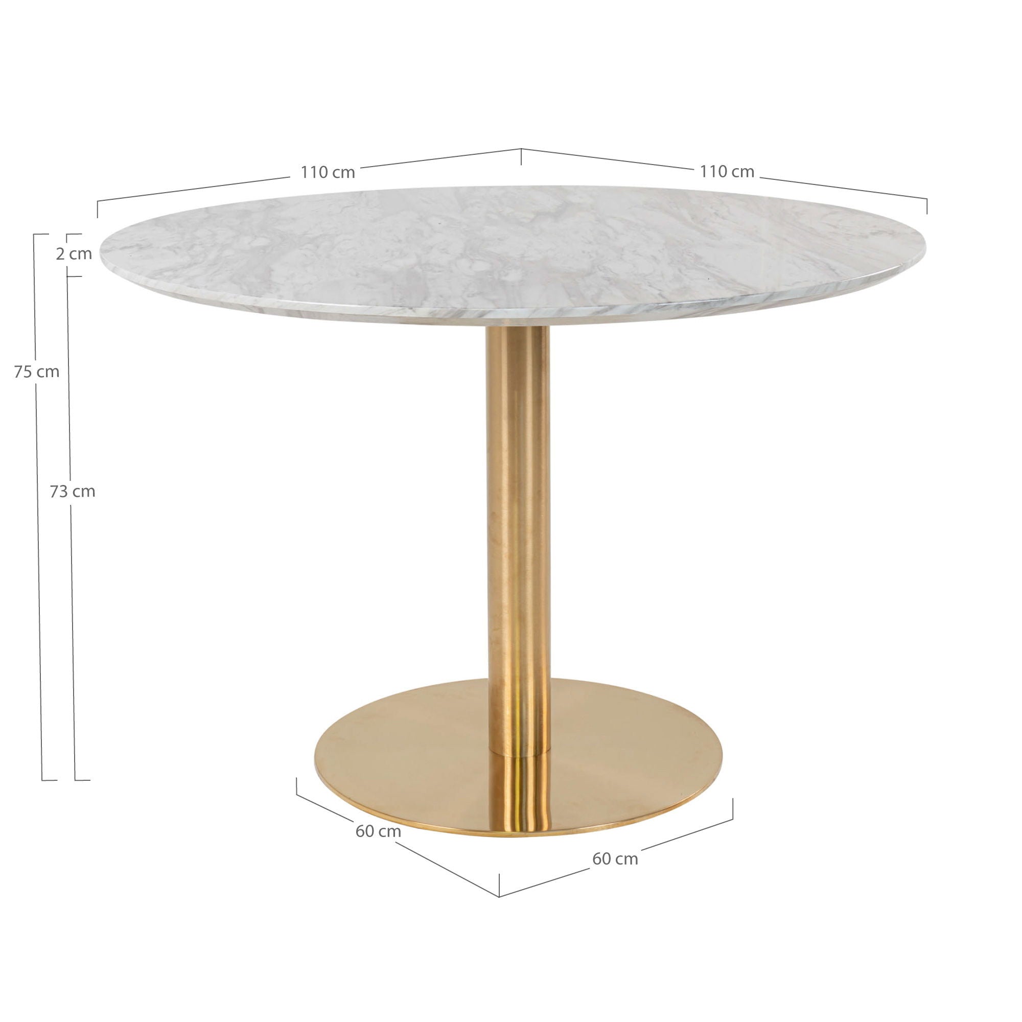 Bolzano Ronde Eettafel - Ø 110 cm
