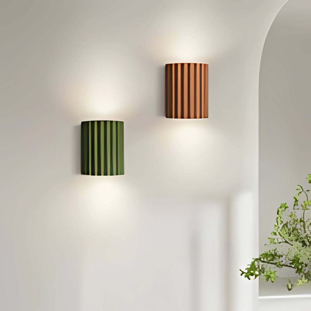 Minimalistische Wandlamp - Warm Licht - Nordic Design in Mat Grijs, Wit, Oranje of Groen