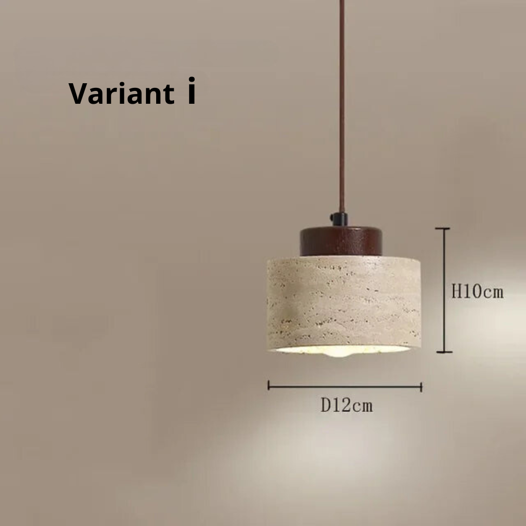 Moderne Travertin Hanglamp – Moderne Sfeerverlichting voor Woonkamer en Eettafel