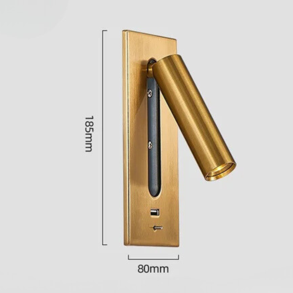 Wandlamp met USB Fast Charging – Minimalistisch Design voor Functionaliteit en Rust in Jouw Interieur