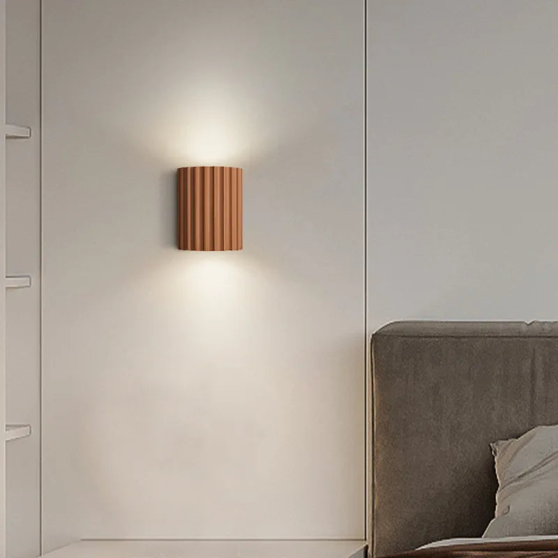 Minimalistische Wandlamp - Warm Licht - Nordic Design in Mat Grijs, Wit, Oranje of Groen