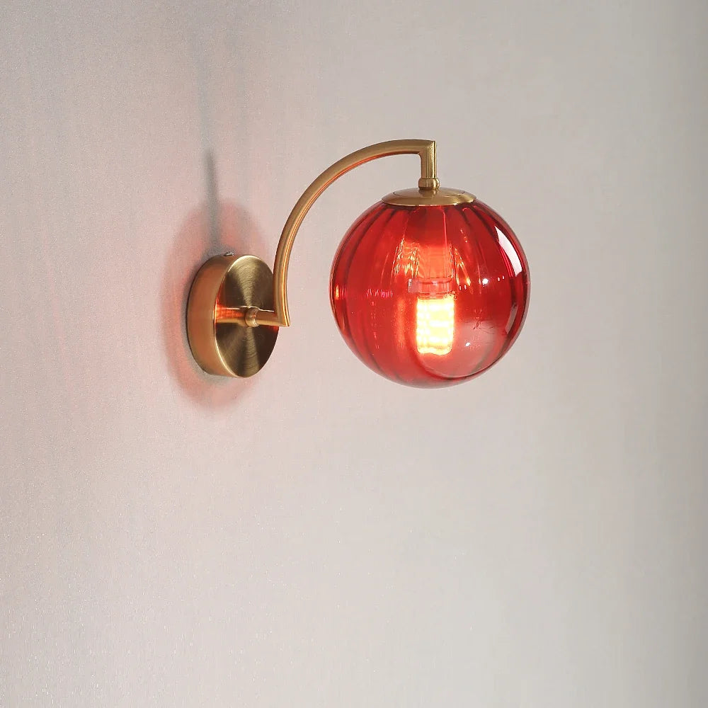 Moderne led-wandlamp kleur glazen wandlamp Scandinavisch minimalistisch woonkamer slaapkamer nachtkastje eetkamer keuken binnenlamp