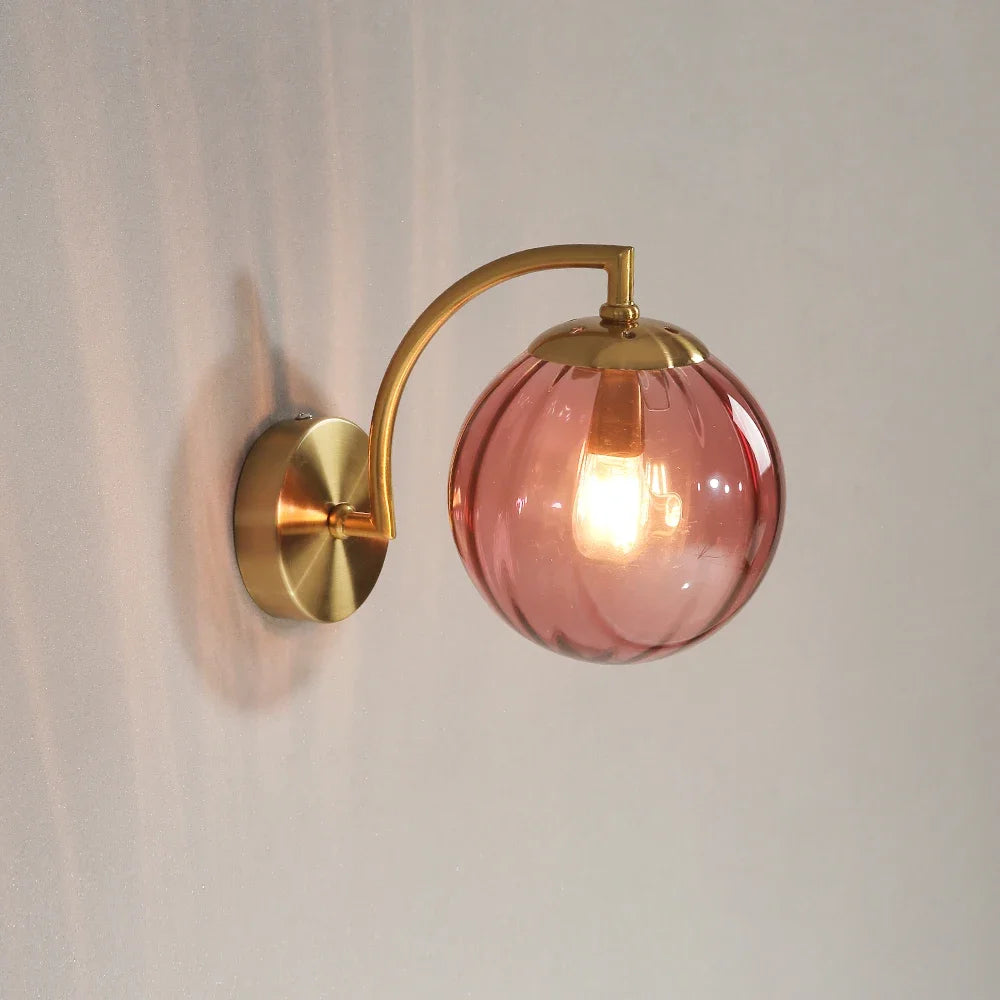 Moderne led-wandlamp kleur glazen wandlamp Scandinavisch minimalistisch woonkamer slaapkamer nachtkastje eetkamer keuken binnenlamp