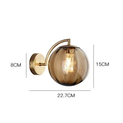Moderne led-wandlamp kleur glazen wandlamp Scandinavisch minimalistisch woonkamer slaapkamer nachtkastje eetkamer keuken binnenlamp