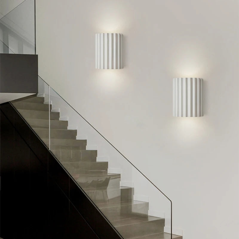 Minimalistische Wandlamp - Warm Licht - Nordic Design in Mat Grijs, Wit, Oranje of Groen