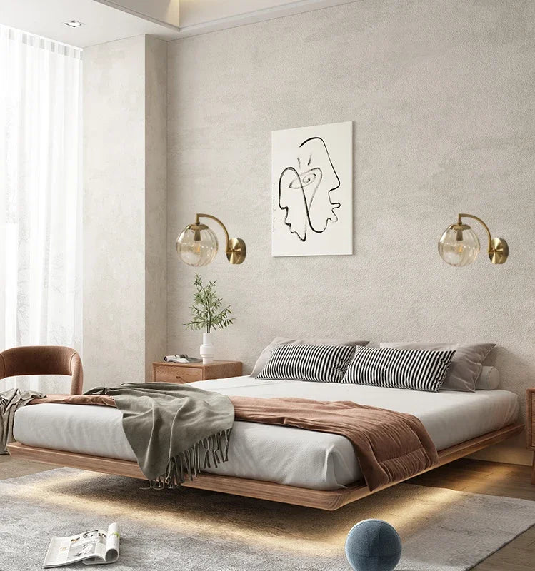 Moderne led-wandlamp kleur glazen wandlamp Scandinavisch minimalistisch woonkamer slaapkamer nachtkastje eetkamer keuken binnenlamp