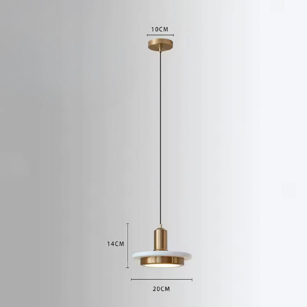 Marmeren Hanglamp close-up van materiaal