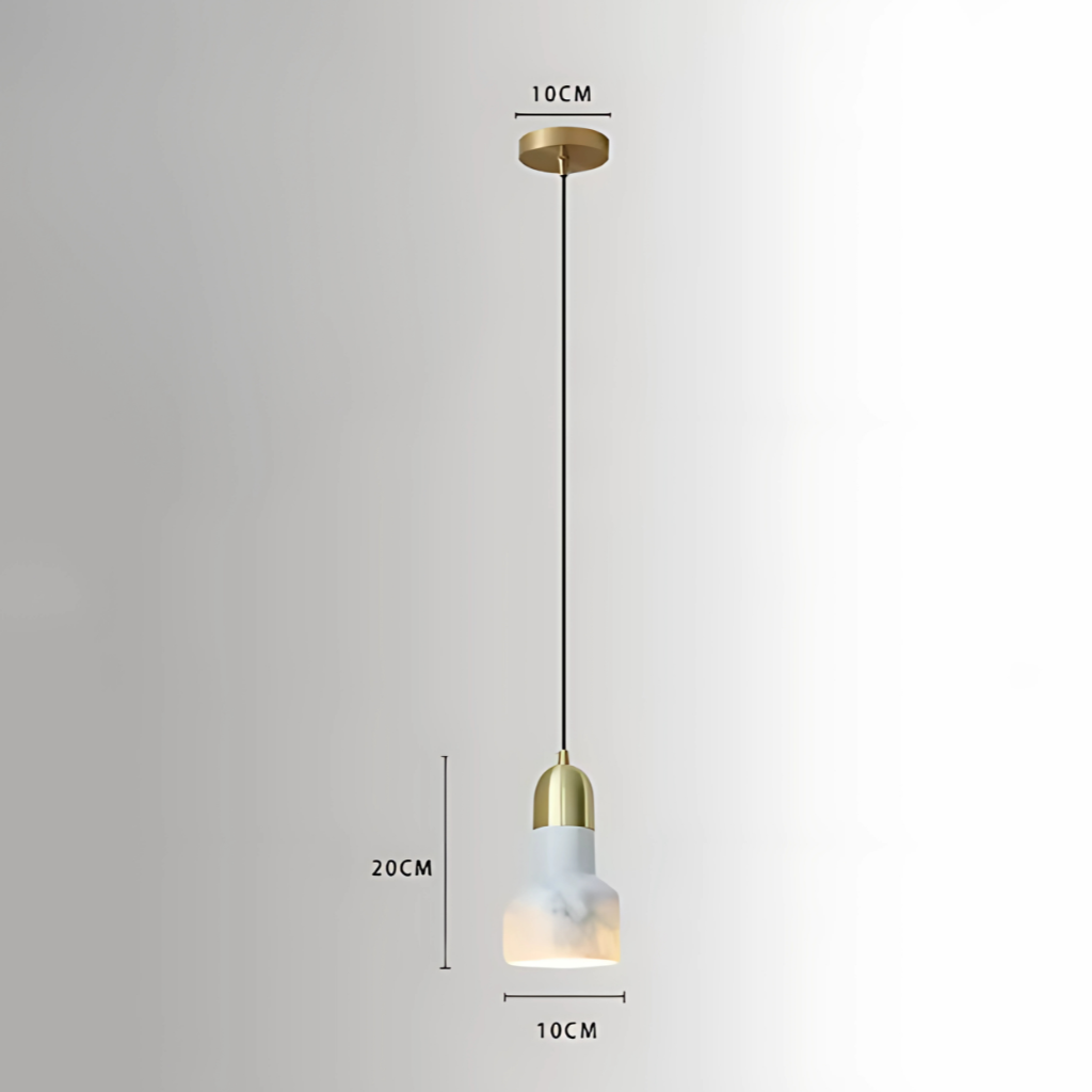 Marmeren Hanglamp vanuit ander perspectief