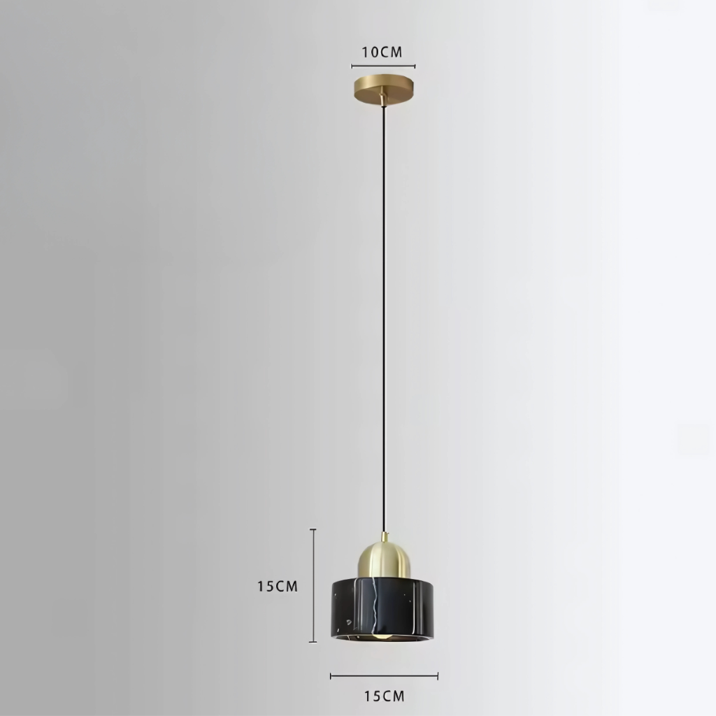 Marmeren Hanglamp in gebruik