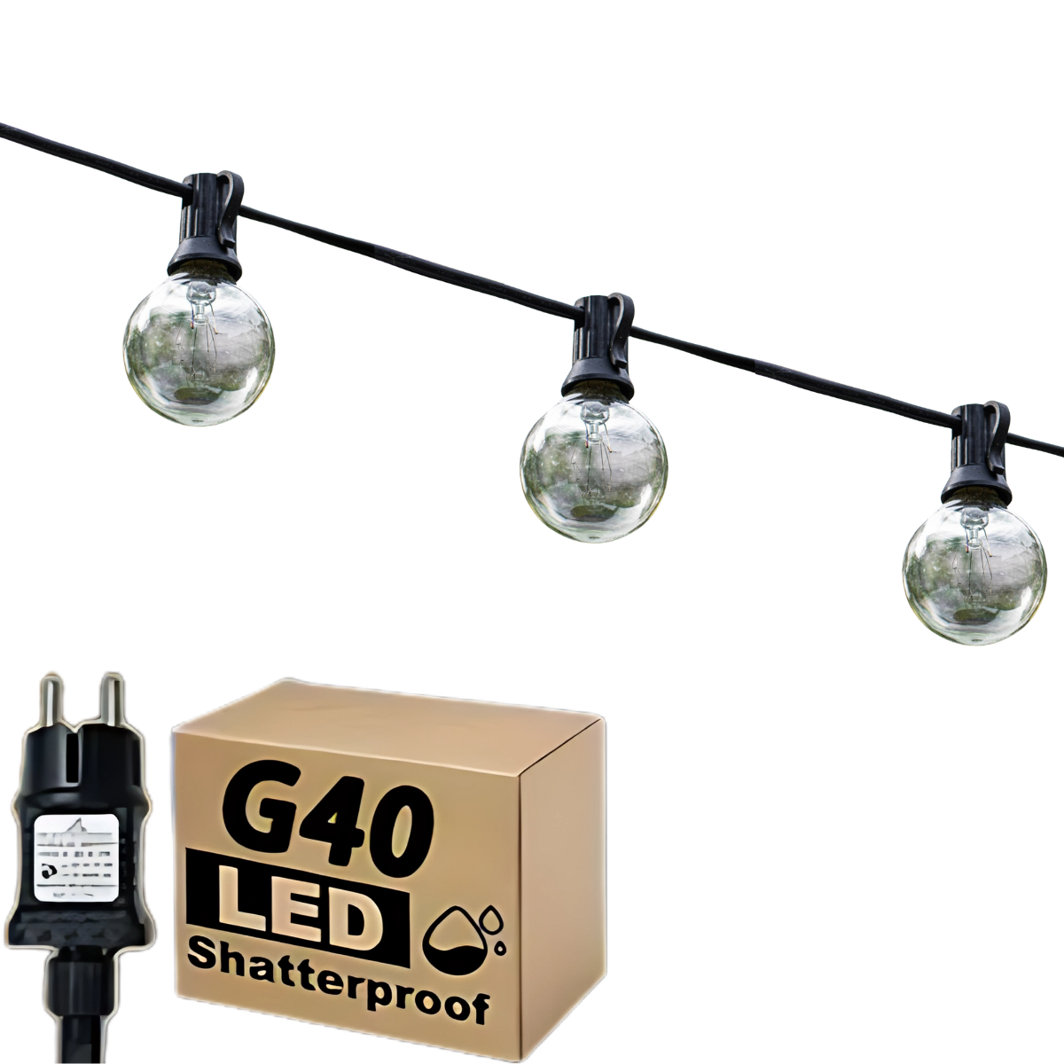 LED Prikkabel – Koppelbare Kabel – Waterdicht – Warm Wit 2700K