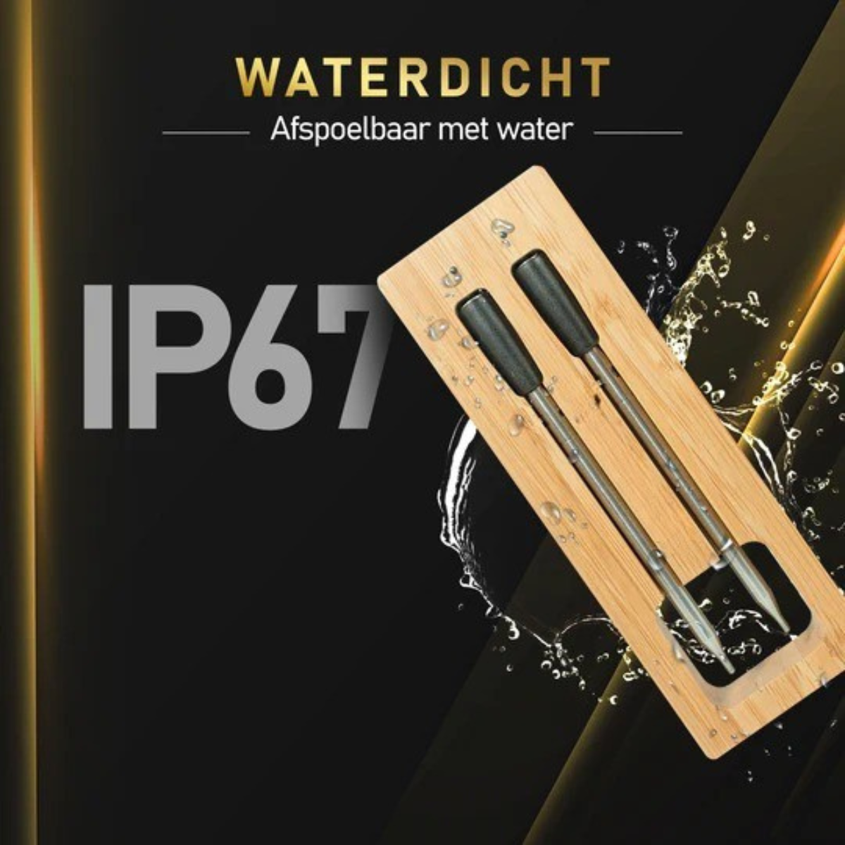 Smart Bluetooth Thermometer – Voor Perfect Gegaard Vlees op BBQ & in Oven