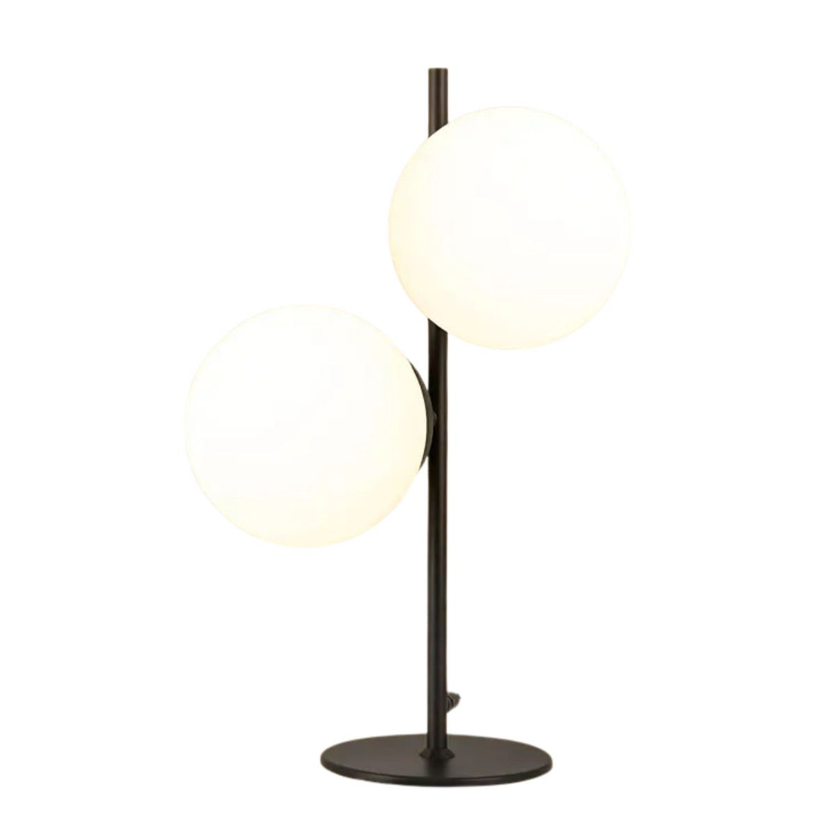 Moderne Glazen Tafellamp – Goud & Zwart Luxe Design