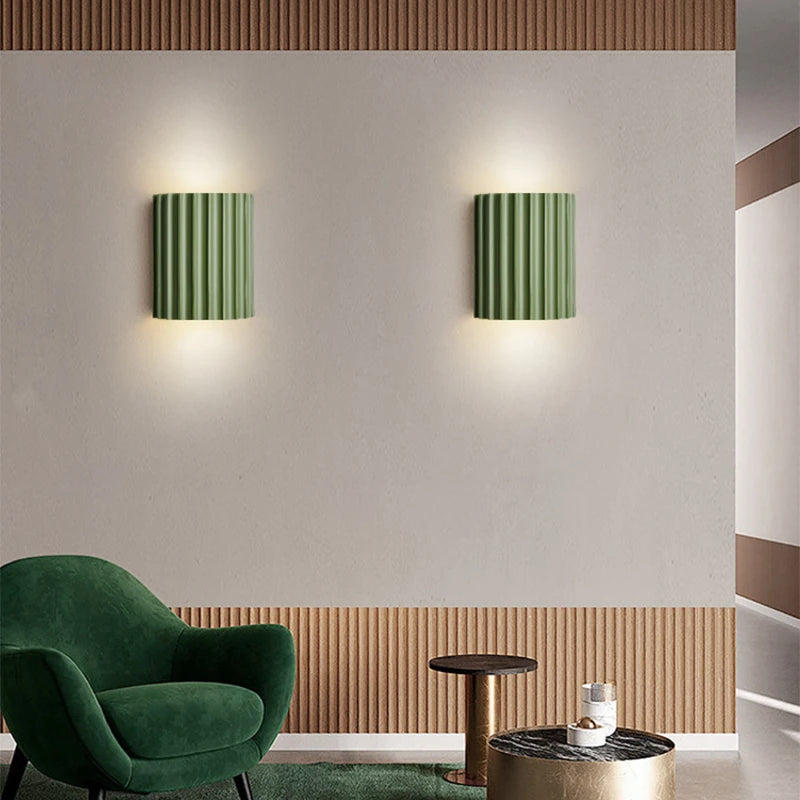 Scandinavisch wandlamp in groen als sfeerverlichting