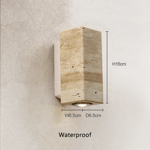 Travertijn Steen Wandlampen - Japanse Stijl