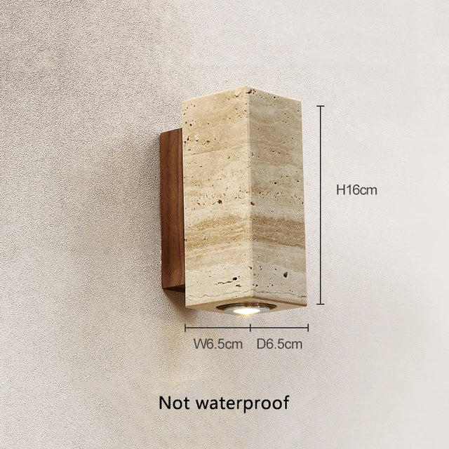 Travertijn Steen Wandlampen - Japanse Stijl
