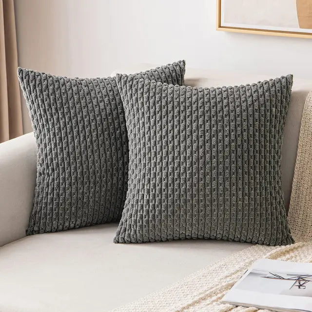 Elegante kussenhoes detail zachte stof
