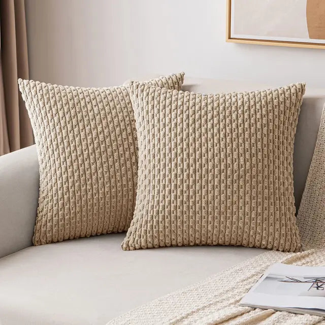 Elegante kussenhoezen 45cmx45cm - In 9 Subtiele tinten