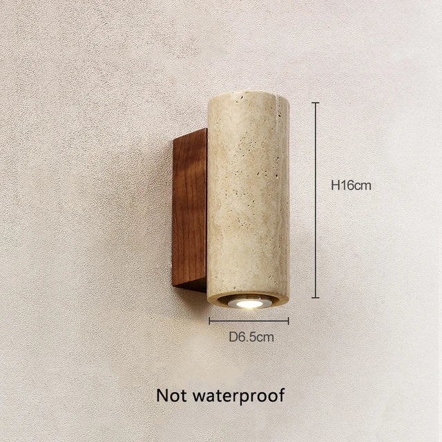 Travertijn Steen Wandlampen - Japanse Stijl