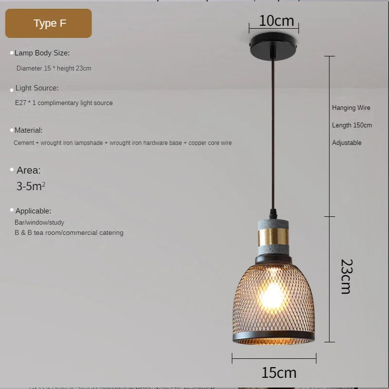 Industriële Hanglamp close-up van materiaal