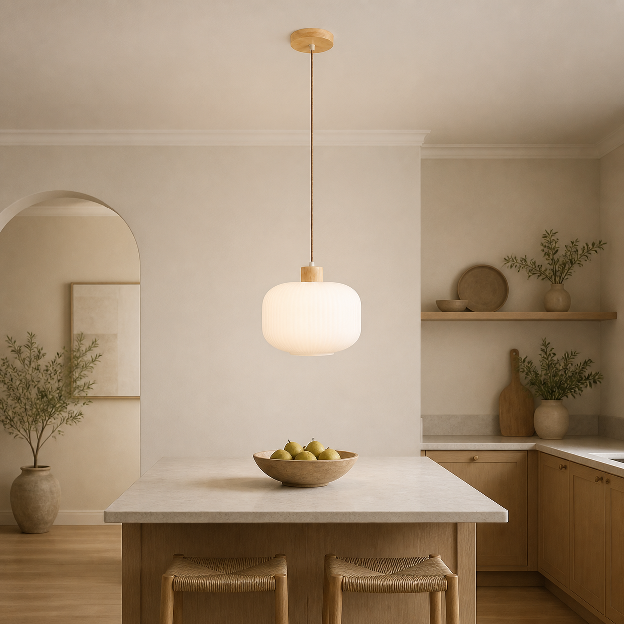Argalo hanglamp boven kookeiland