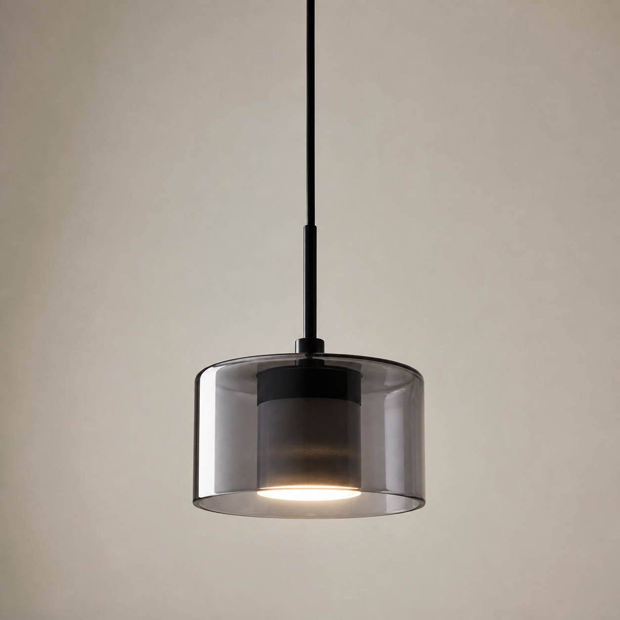 Cholet Rookglazen LED Hanglamp foto 2