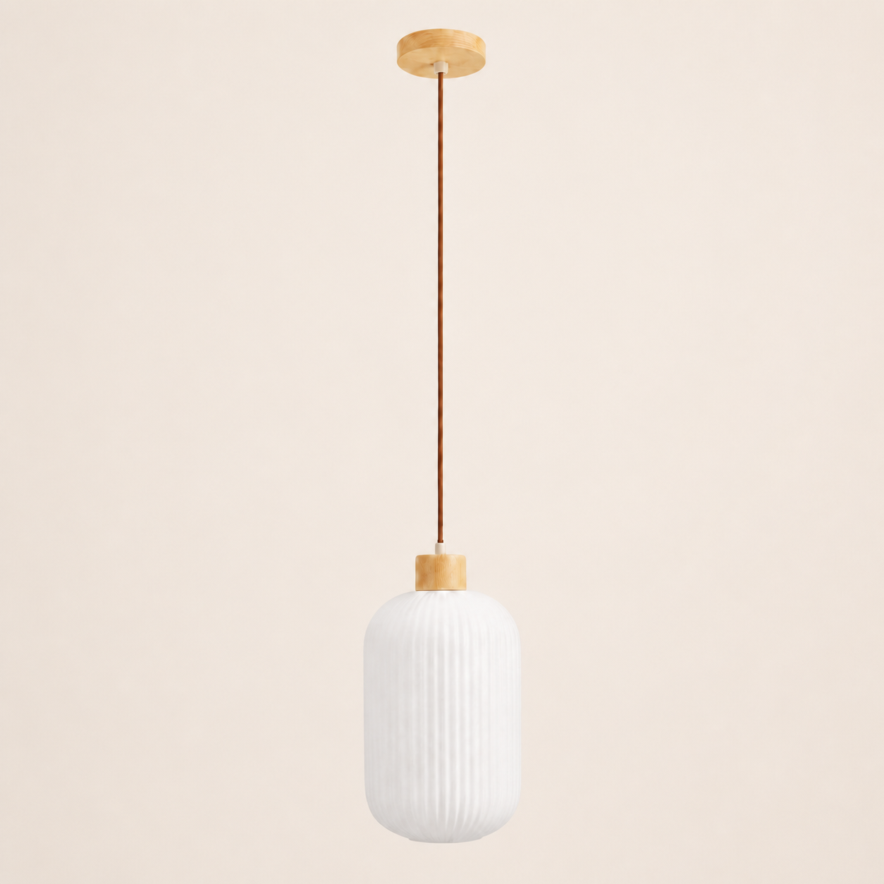 Argalo Glazen Hanglamp op warm gebroken witte achtergrond