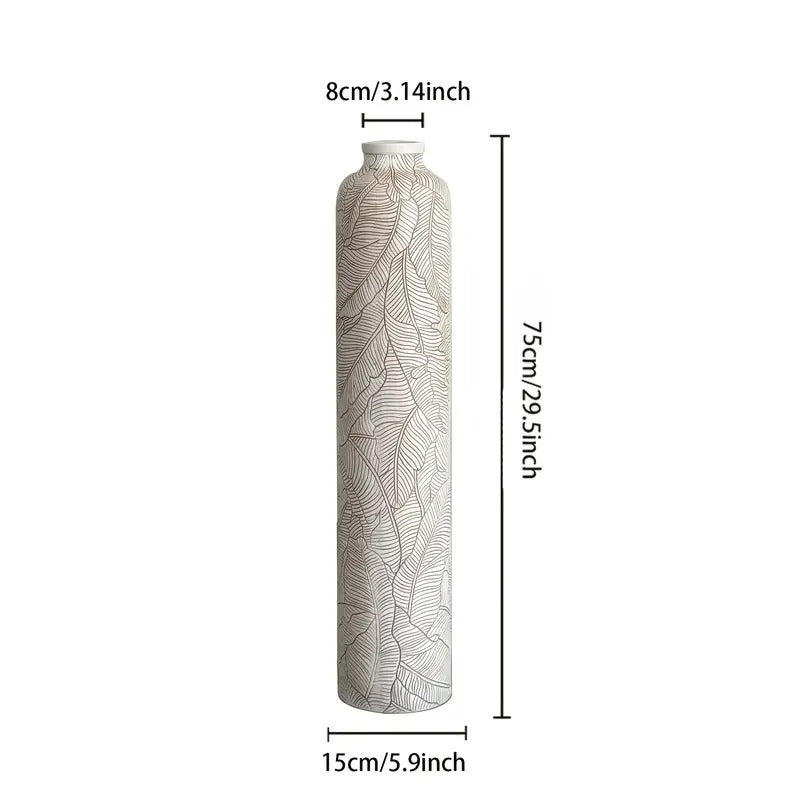 Bohemian Vloervaas – Bloemprint – 75 cm Hoog