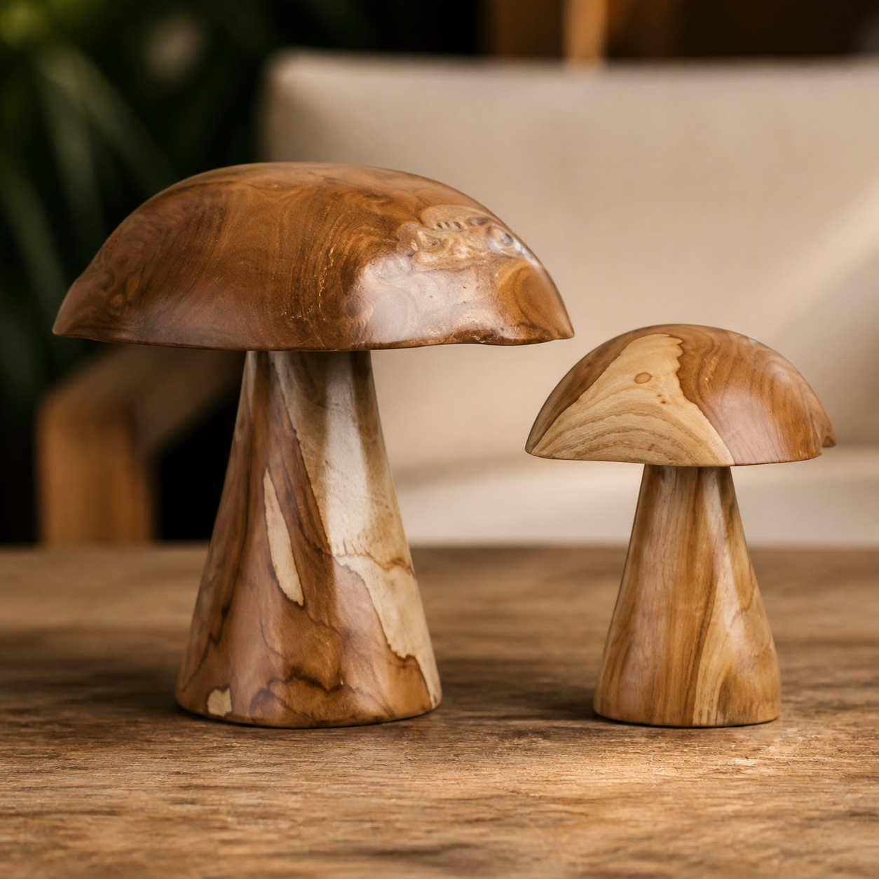 Kodi houten decoratie paddenstoelen foto 2