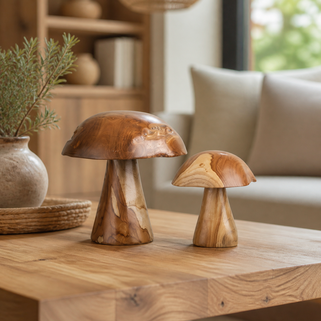 Kodi houten decoratie paddenstoelen foto 3
