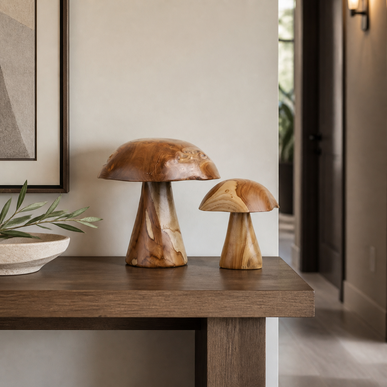 Kodi houten decoratie paddenstoelen foto 5