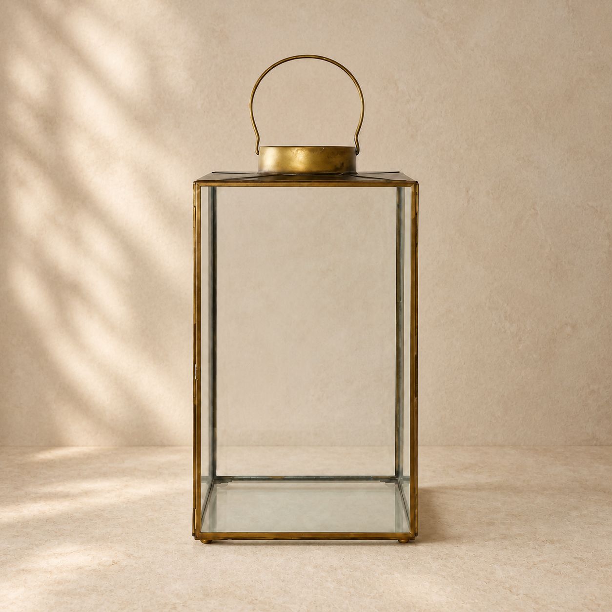 Mohali lantaarn in warme beige studio