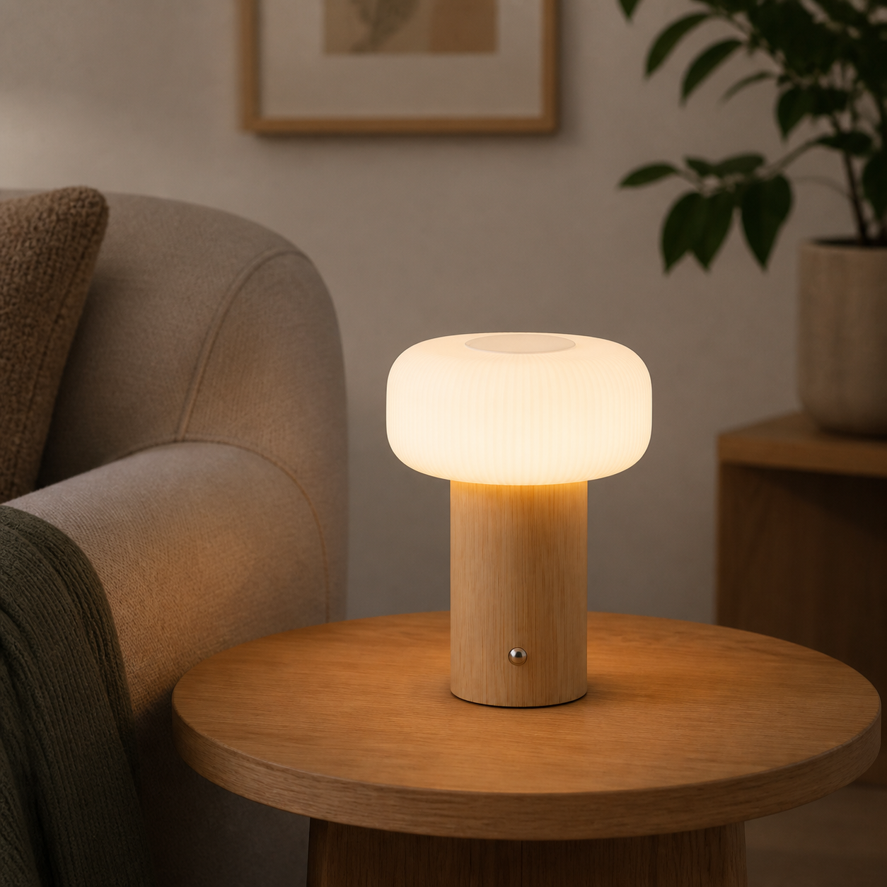Stafford tafellamp in woonkamer