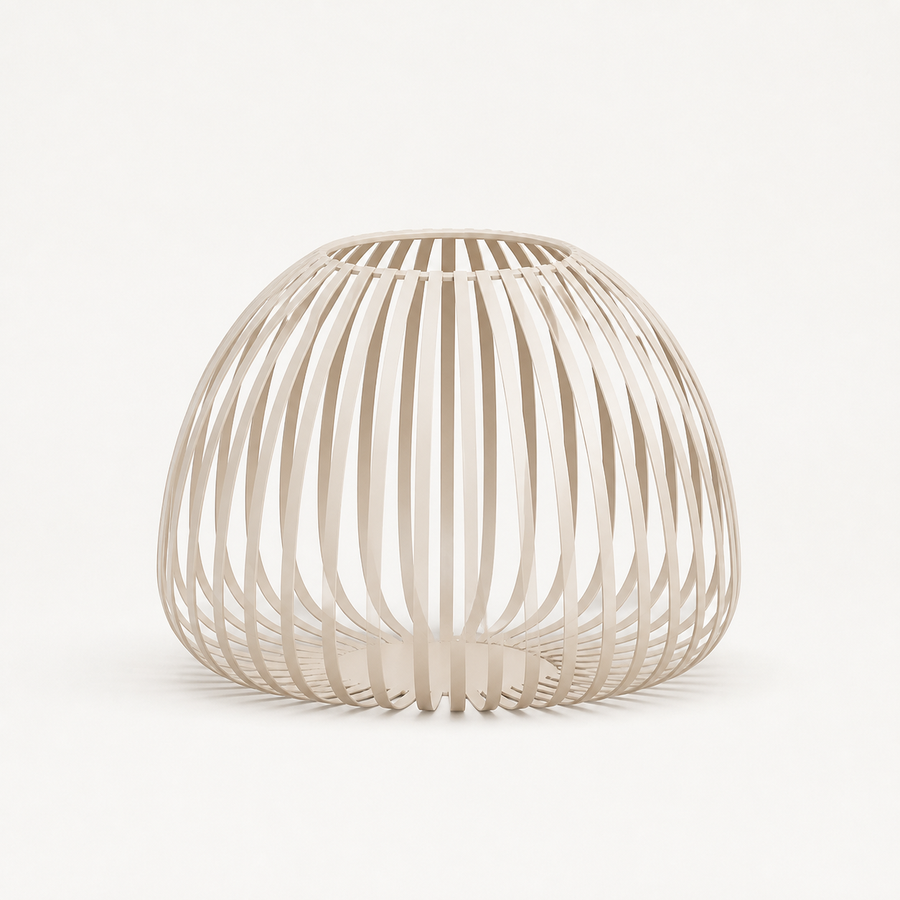 Stoense beige metalen lantaarn