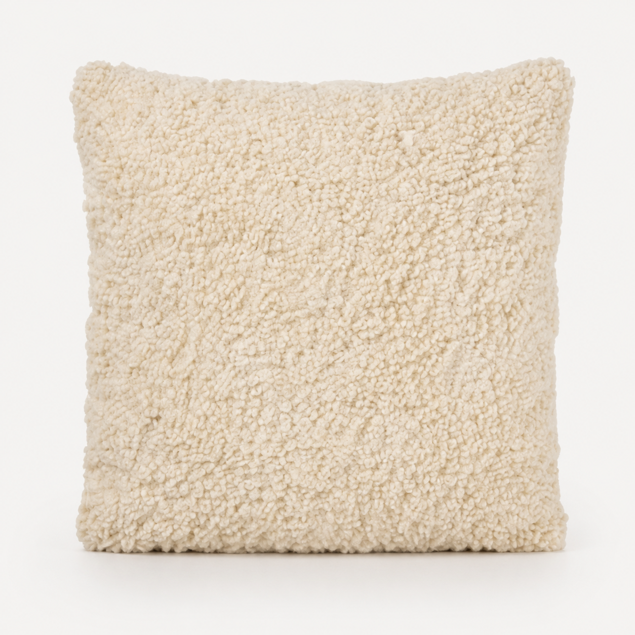 Tossa teddy kussen 45 bij 45 cm gebroken wit