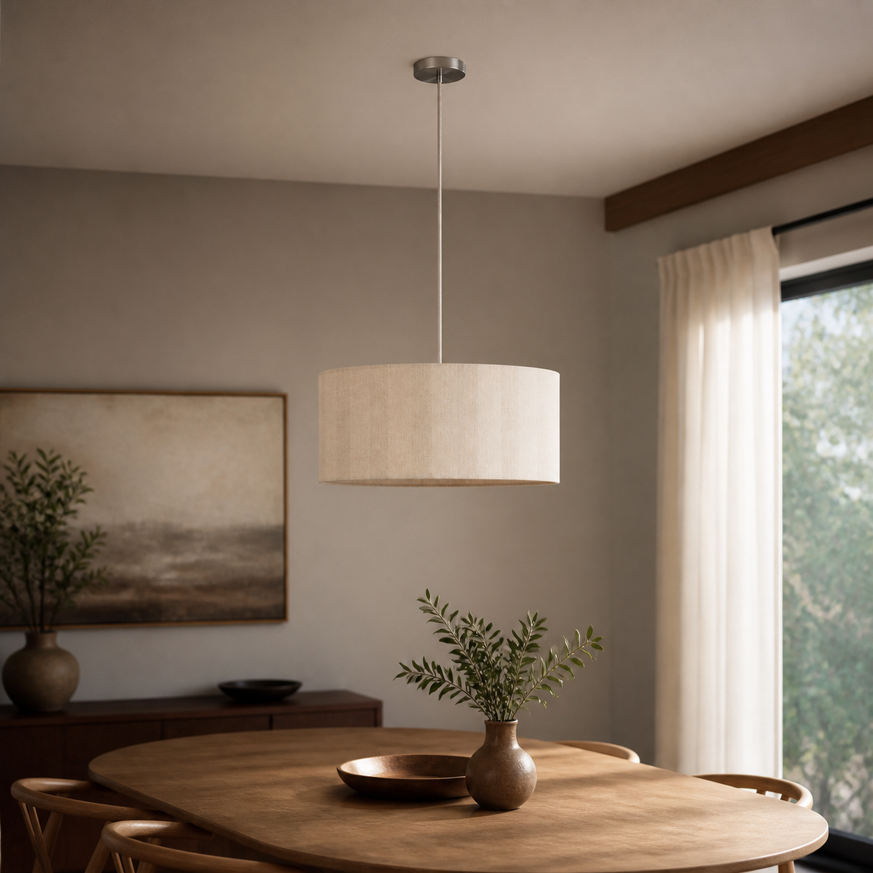 Watton hanglamp boven eettafel