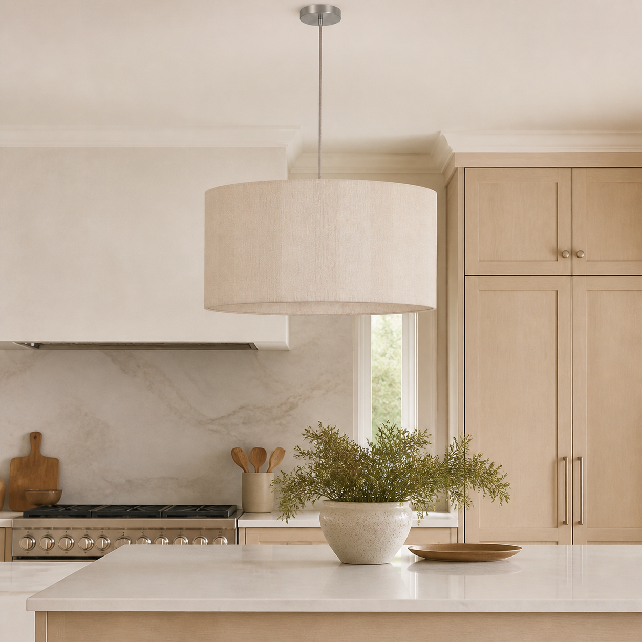Watton hanglamp boven kookeiland